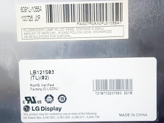 LG Display液晶模组LB121S03-TL02