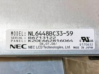 NEC液晶模组NL6448BC33-59