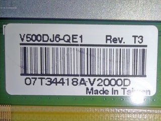 群创液晶玻璃V500DJ6-QE1 Rev.T3