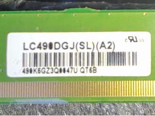 LG Display液晶玻璃LC490DGJ-SLA2