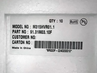 友达液晶玻璃M315HVR01.1 CELL
