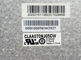 中华映管液晶模组CLAA070NJ05CW