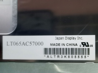 东芝移动显示液晶模组LT065AC57000