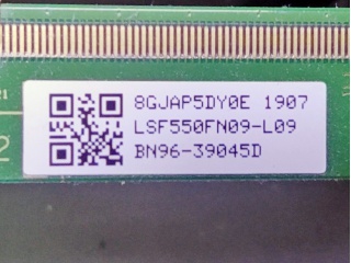 三星液晶玻璃LSF550FN09-L