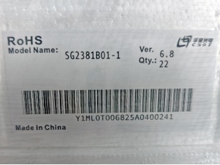华星光电液晶玻璃SG2381B01-1 Ver.6.8