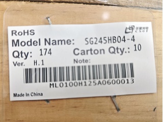 华星光电液晶玻璃SG245HB04-4 VH.1