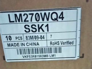 LG Display液晶模组LM270WQ4-SSK1
