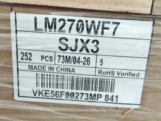 LG Display液晶玻璃LM270WF7-SJX3