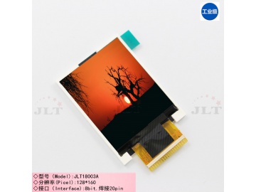 1.8寸 TFT液晶 分辨率128*160 CPU8bit FFC20pin 262K色