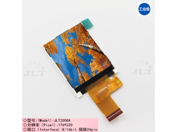 2.0寸 TFT液晶模组 分辨率176*220 FPC24pin CPU接口 65/262K色