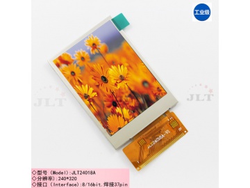 2.4寸 TFT 分辨率240*320 FPC37Pin  65/262K色 CPU16bit