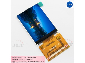 2.4寸 TFT液晶屏 FPC37pin 电阻触摸可选 65/262K色 CPU接口