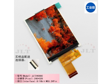 2.8寸 TFT液晶屏 FPC24PIN CPU接口 65/262K色 电容触摸屏可选