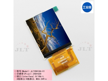 2.8寸 TFT液晶屏 分辨率240*320 CPU/SPI接口 电阻触摸屏可选 FPC37pin 65/262K色
