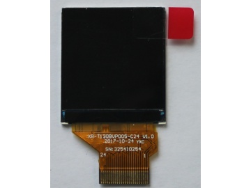 1.3寸, 240*240, 8-bit MCU, 4-wire SPI, 24pins, 350nits, TFT液晶显示屏