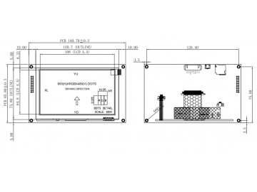 5寸, UART串口屏, 分辨率800*480, 电阻屏