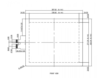 17寸投射电容屏  G+F+F结构  多点触控 USB接口 工业、军工、医疗电容触摸屏
