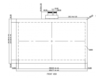 27寸投射电容屏 G+F+F结构  多点触控  USB接口 工业、军工、医疗电容触摸屏