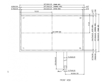 13.3寸五线电阻屏16:9 F+G 单点触摸 宽温电阻触摸屏 Abon/台湾嵩达品牌代理商