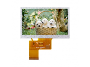4.3寸液晶屏 800×480分辨率 RGB接口 40pin 400亮度 tft lcd液晶模组