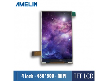 4寸液晶屏 IPS液晶显示屏  480*800分辨率 mipi接口LCD支持树莓派可带触摸