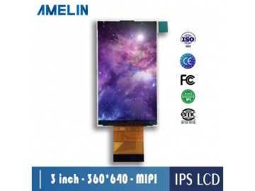 3.0寸IPS全视角宽温液晶屏液晶屏 360*640分辨率 TTL接口 可定制开模液晶显示屏