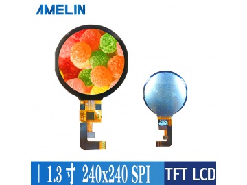 1.28寸IPS液晶屏 240X240 GC9A01 SPI接口 带电容TP触摸屏