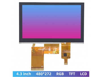 4.3寸TFT IPS型液晶显示屏 480*272分辨率 RGB接口 LCD电容触摸屏
