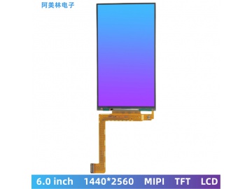 高清6寸TFT液晶屏 1440*2560分辨率 MIPI IPS屏幕 可带触摸 LCD液晶屏显示副屏