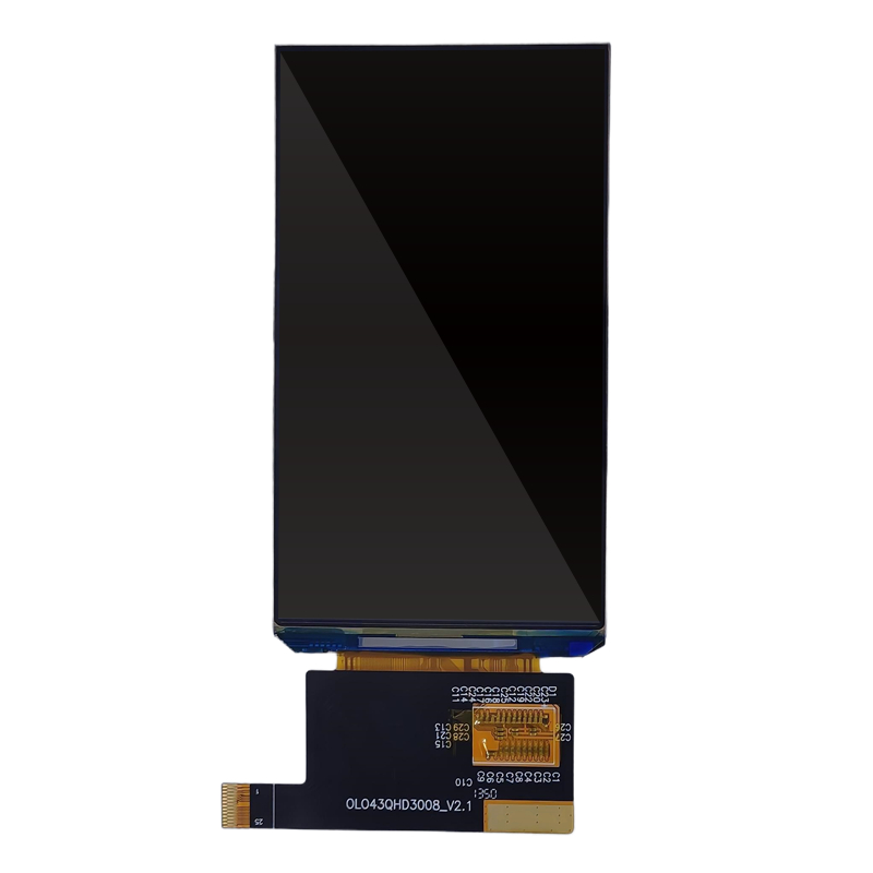 AML043QHD3008 厂销 4.3寸 OLED显示屏 540*960 彩色竖屏MIPI接口AMOLED显示模组 | 深圳市阿美林电子科技有限公司