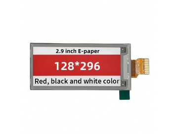 2.9寸电子纸墨水屏 电子货架标识屏 三色显示 128*296 电子墨水屏
