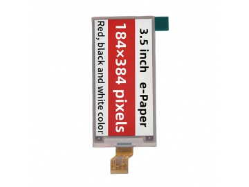 工厂3.5寸 E-lnk墨水屏 184*384智能货架电子标签屏 电子纸显示屏