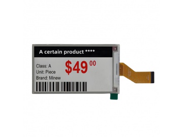 3.7寸E-ink显示屏 240*416 电子标签纸屏 彩色显示 电子纸墨水屏