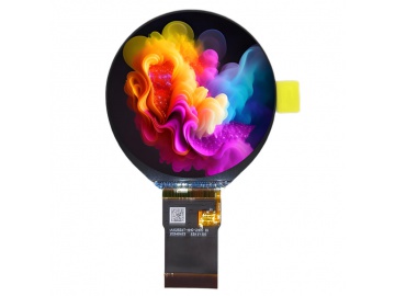 2.48寸TFT液晶显示屏 480×480 500亮度 圆形液晶屏 40PINS SPI/RGB 仪器仪表液晶屏