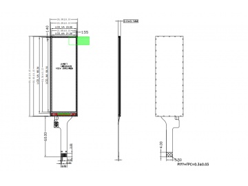 2.62寸 2.99寸 长条lcd, 142*428 NV3007