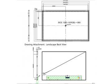 瀚彩HSD 12.1寸1280*800 驱动IC：EK79202, 可支持LVDS, MIPI接口