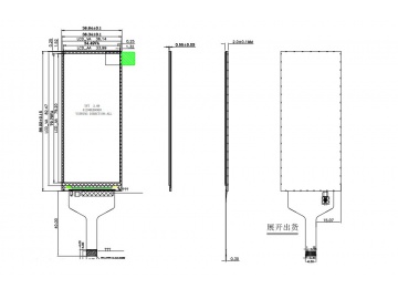 3.39寸, 3.69寸长条屏 412*960 显示区域：33.9*79.2mm