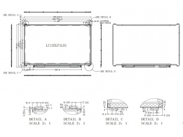 13.3寸 1920*1080 FHD IPS  30PIN EDP接口   亮度220CD -1000CD 可以定制亮度