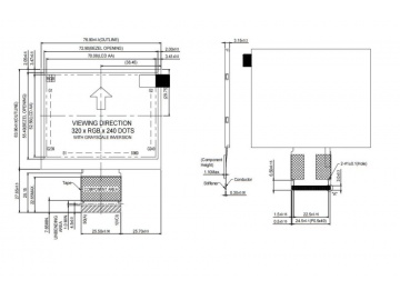 3.5寸 320x240 4000亮度 TTL SSD2119