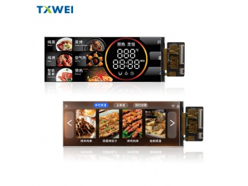 6.2寸480*1280条形Incell内嵌式触摸厨电显示面板液晶LCD显示屏