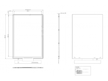 7寸IPS竖屏800*1280, 350亮度, 40pins MIPI接口