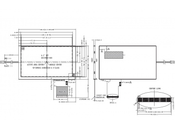 6.2寸TN液晶模组 800*480, 460亮度, 60pins TTL I/F