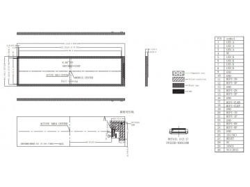 8.88寸长条屏, 480*1920, 600nits, 30pins, MIPI接口, IPS液晶模组