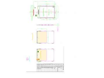 2.8寸TN液晶屏240*320, 300亮度, 24pins CPU接口