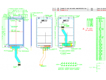 5.5寸电容触摸IPS液晶模组总成 1080*1920 370亮度 40pins MIPI 接口 GT5688