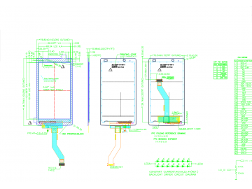 5.5寸电容触摸IPS液晶模组总成1080*1920, 370亮度, 40pins MIPI 接口