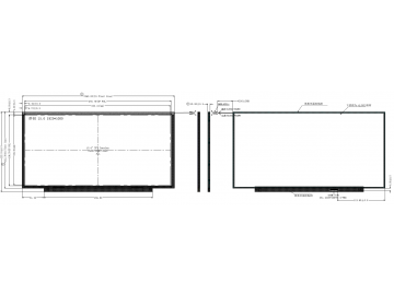15.6寸液晶显示模组 1920*1080 30pin IPS 500cd/m2 eDP接口