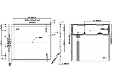 12.1寸液晶显示模组 1024*768 20pin IPS 500cd/m2 LVDS