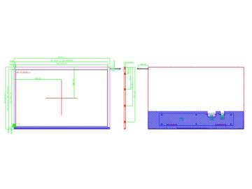 15.6寸液晶显示模组 1920*1080 40pin IPS 500cd/m2 LVDS接口
