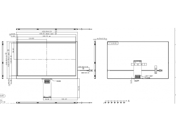 10.1寸液晶显示模组 1024*600 60pin IPS 850cd/m2 LVDS接口
